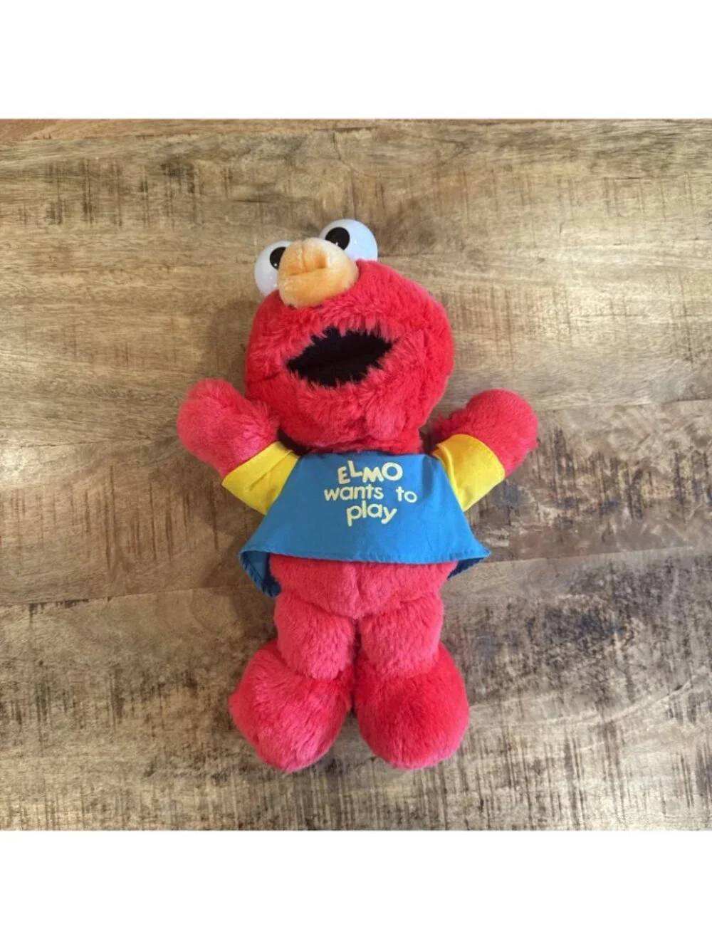1993 Kid Dimension Sesame Street Elmo Wants To Play Plush 16